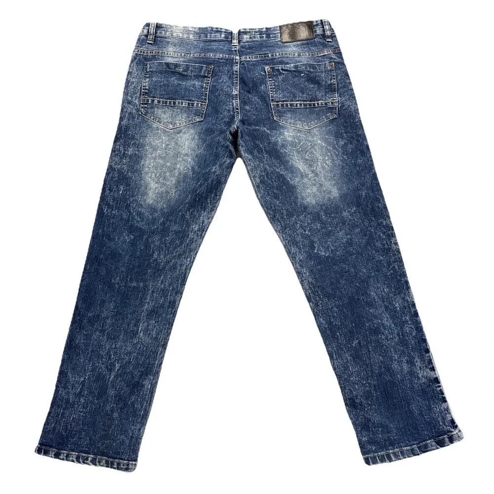 South Pole Flex Jeans Mens 36x29 The Movement Blue Denim‎ Acid Wash Stretch Work